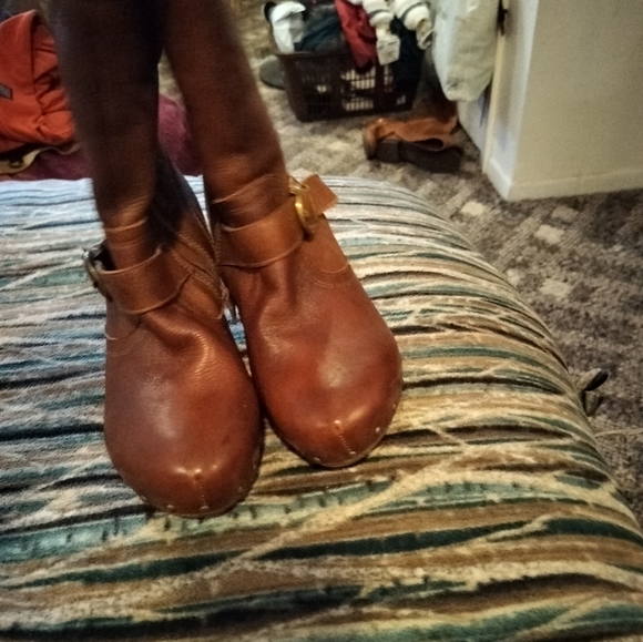 Miz Mooz Brown soft leather shearling lined boots size 9 - Picture 8 of 8